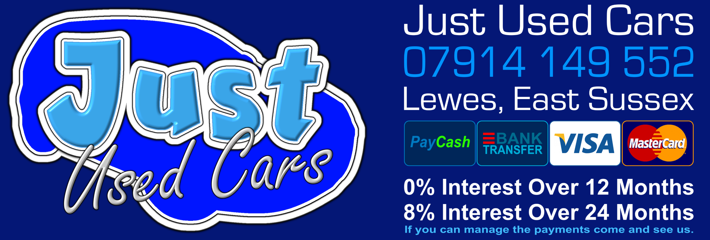 Looking for a cheap & affordable car?. You can get a cheap & affordable car and pay for it over 1 to 2 years with 0% interest. We’re open every day 07914 149 552